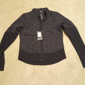 Women UA Storm ColdGear Reactor Run Hybrid Jacket Black 1355809-01 Size Small